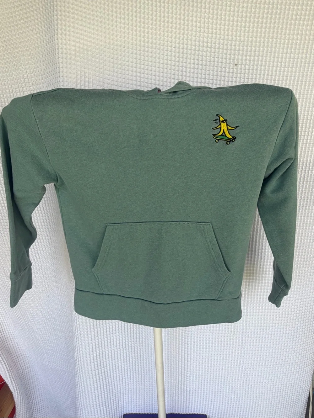 Old Navy Green Crewneck Hoodie with Skate Banana Patch